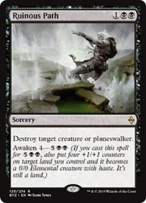 MTG 1x Ruinous Path Battle for Zendikar Unplayed NM card MTG Magic Rare