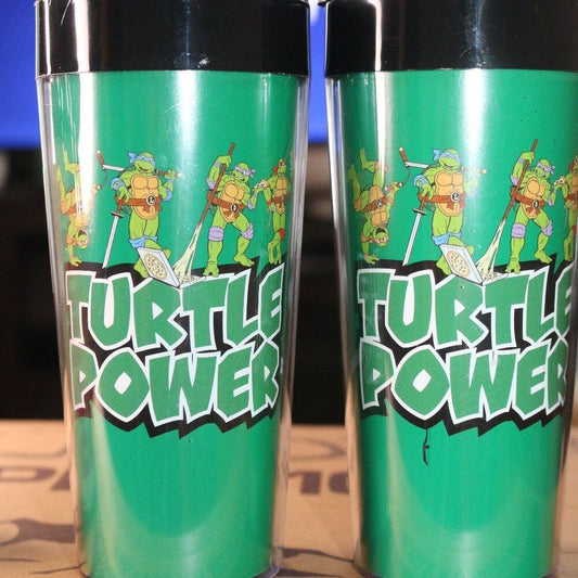 Teenage Mutant Ninja Turtles 16Oz Travel Mug Turtle Power Tmnt Water Bottle Coff