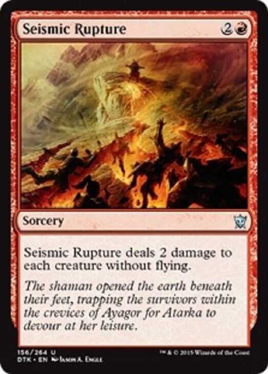 MTG MTG 1x Seismic Rupture Dragons of Tarkir  Magic the Gathering card