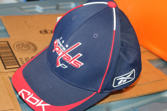 Reebok Nhl Washington Capitals "Caps" Stretch Cap One Adulte Size Hockey