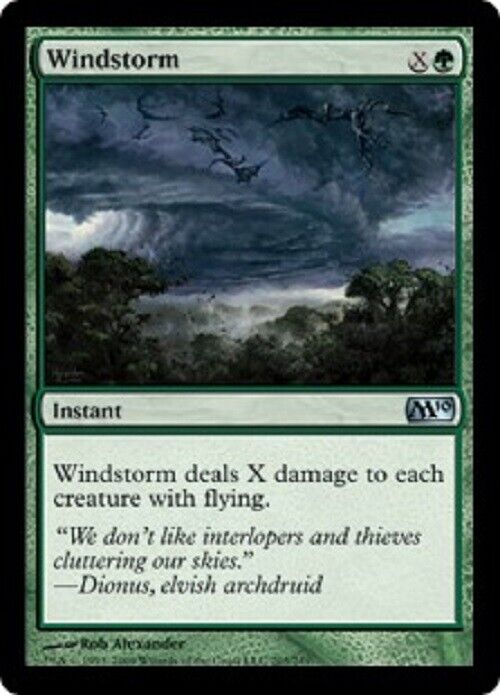 MTG Windstorm M10 Magic 2010 MTG Magic the Gathering card