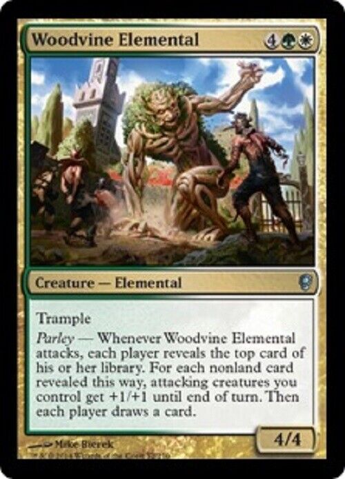 MTG MTG 1x Woodvine Elemental Conspiracy Card Magic The Gathering