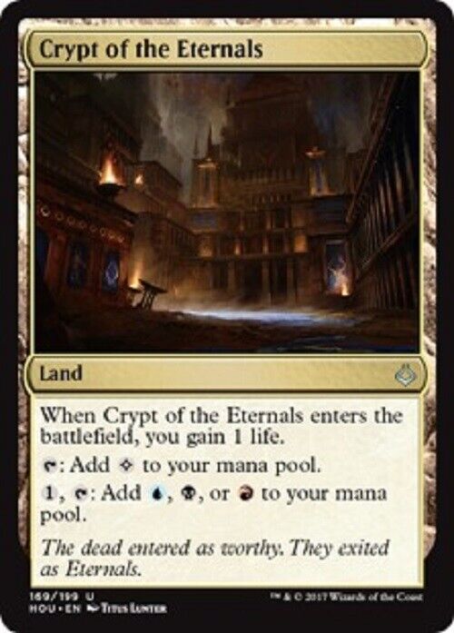 MTG MTG 1x  Crypt of the Eternals HOU Hour of Devastation Card Magic The Gathering