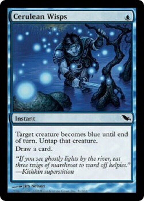 MTG MTG 1x  Cerulean Wisps SHM Shadowmoor  Card Magic The Gathering pauper