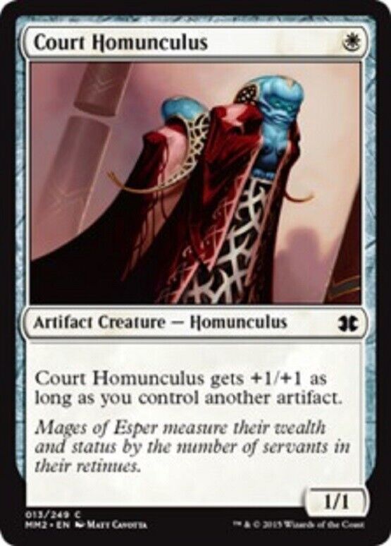 MTG MTG 2x Court Homunculus Modern Masters 2015 Edition  Magic The Gathering card