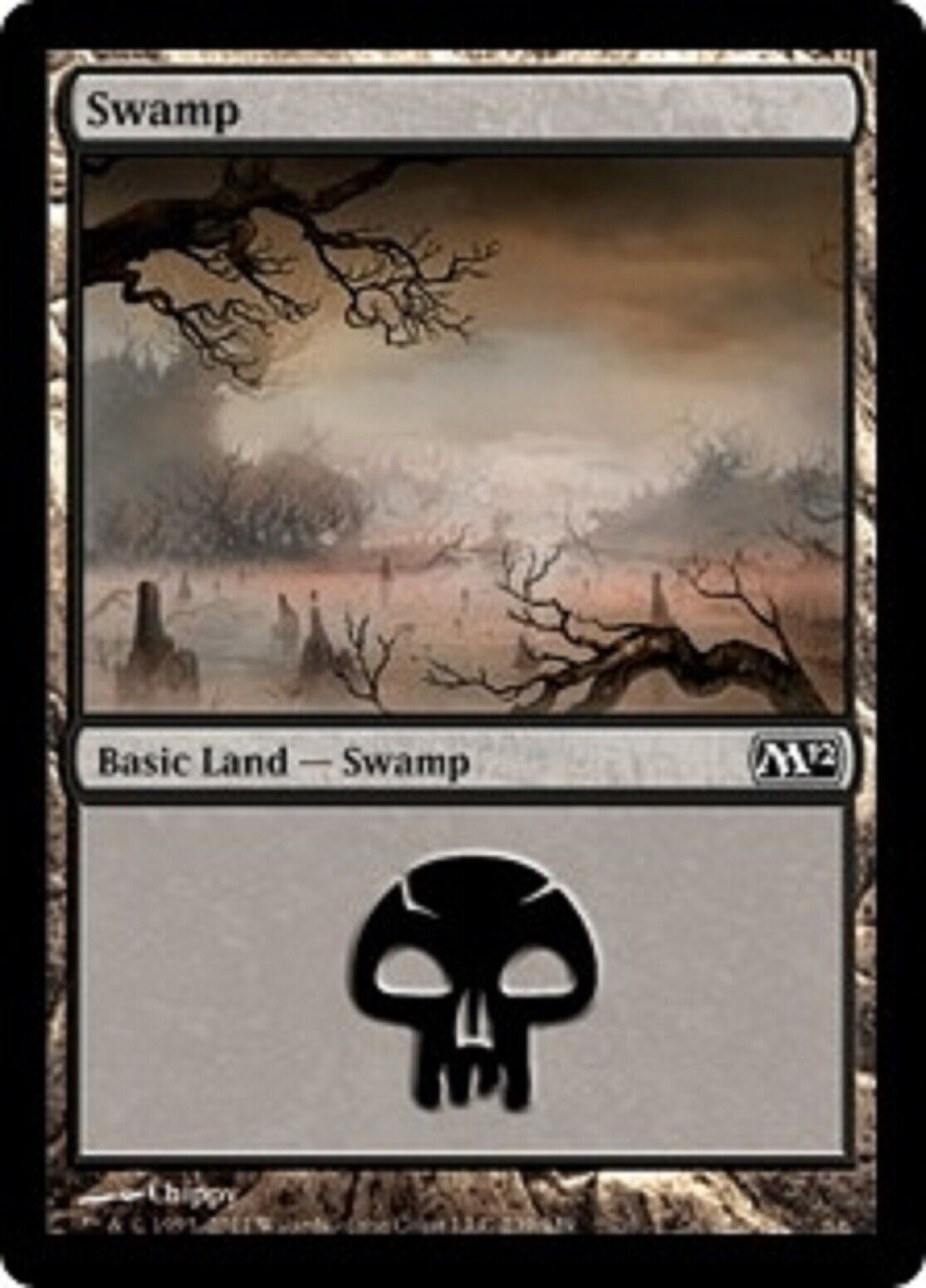 MTG MTG 1x  Swamp (239) Magic 2012 Foil card Magic the gathering