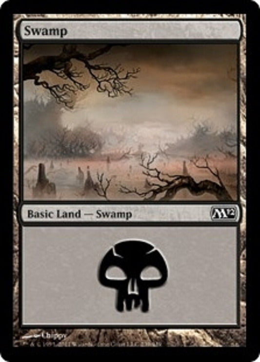 MTG MTG 1x  Swamp (239) Magic 2012 Foil card Magic the gathering