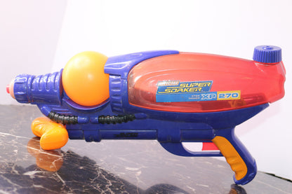 Vintage 1999 Larami Super Soaker Xp-270 Air Pressure Water Gun Blue Purple Rare