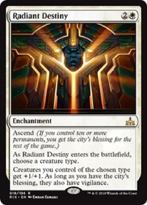 MTG 1x Radiant Destiny Rivals of Ixalan Card MTG NM Commander