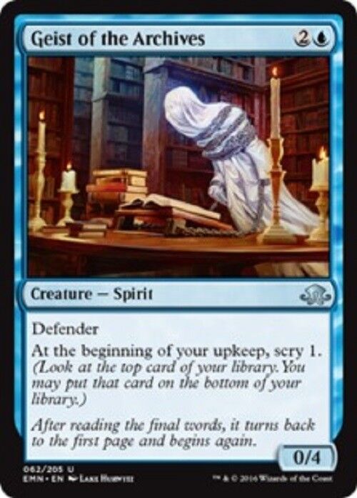 MTG Geist of the Archives Eldritch Moon NM Card Magic the Gathering MTG Pauper