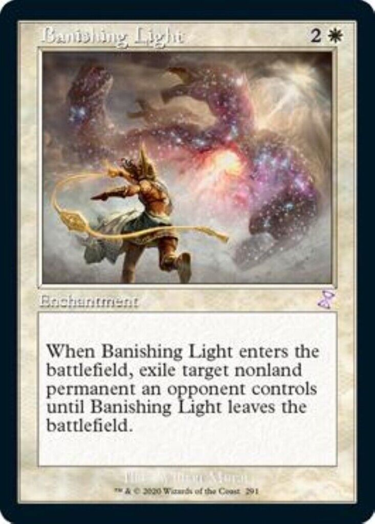 MTG MTG Banishing Light Timeshifted Time Spiral Remastered card Magic The Gathering