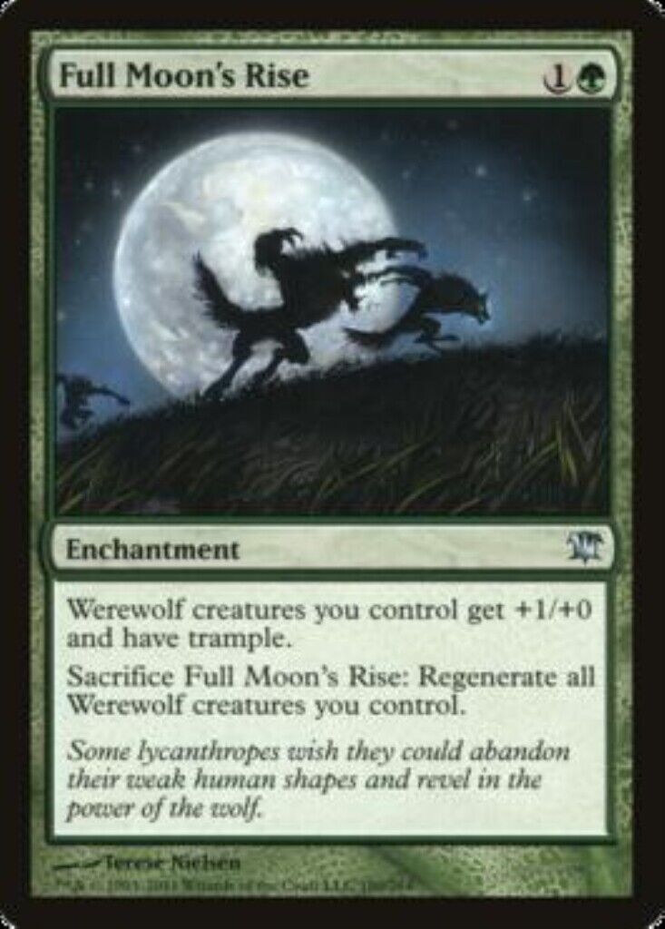 MTG MTG 1x Full Moon's Rise Innistrad card Magic The Gathering Uncommun