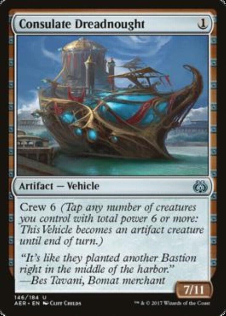 MTG MTG 1x Consulate Dreadnought Aether Revolt Card Magic The Gatherin Omniphustoys MTG MTG 1x Consulate Dreadnought Aether Revolt Card Magic The Gatherin Omniphustoys