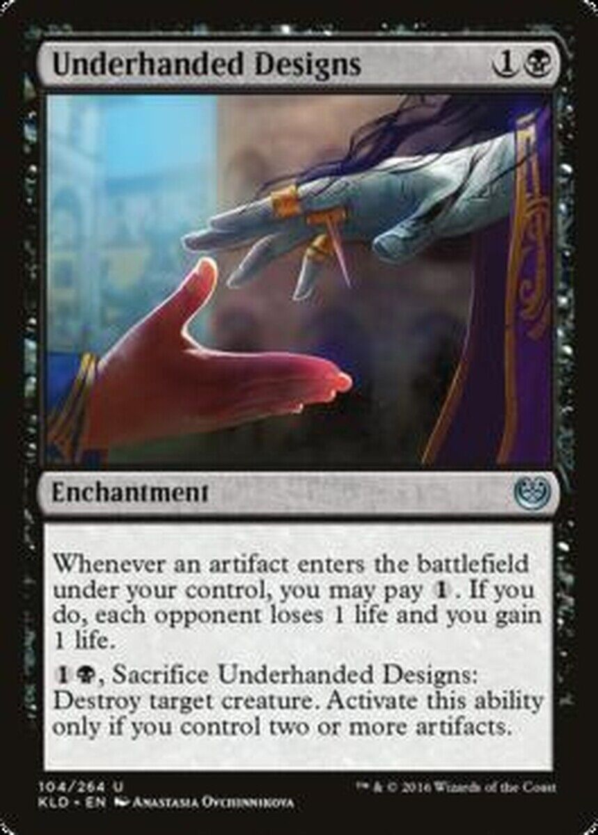 MTG MTG 1x  Underhanded Designs Kaladesh Magic the gatherine card