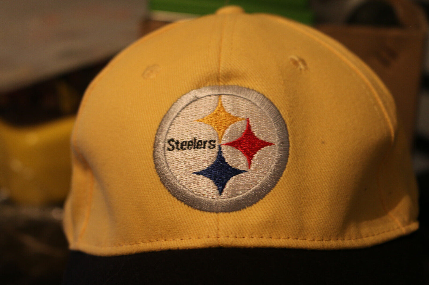 New Era Pittsburgh Steelers Nfl Fitted Sz One Size Cap Yellow Hat Nwt