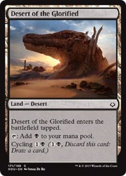 MTG MTG 4x  Desert of the Glorified Hour of Devastation cards Magic The Gathering