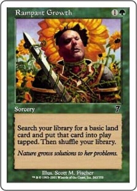 MTG MTG 1x   Rampant Growth Seventh Edition Card Magic The Gathering pauper