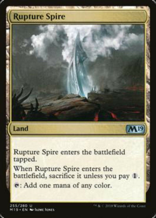 MTG MTG 1x   Rupture Spire Core Set 2019 Magic the gatherine card