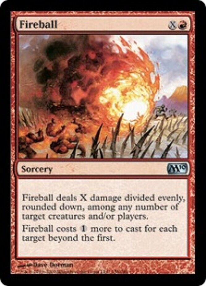 MTG 1x MTG  Fireball M10 Magic 2010 Card Magic the Gathering NM