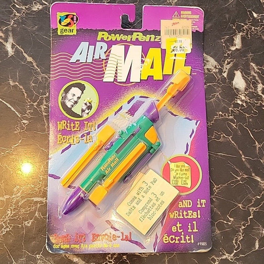 Vintage Powerpenz Air Mail Yes! Gear Sealed On Card Rare 1996 Toy