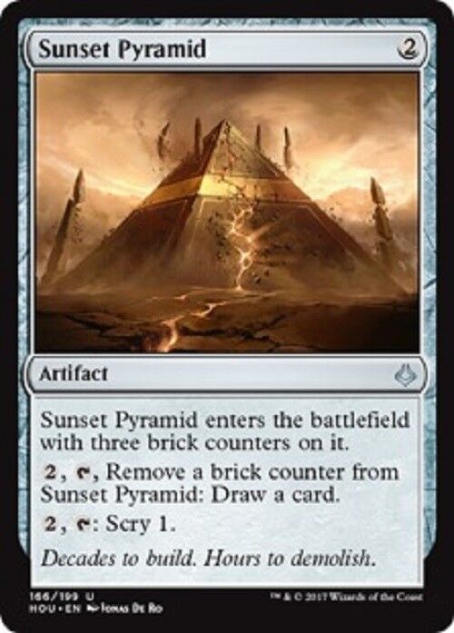 MTG x1Sunset Pyramid Hour of Devastation Card Magic the Gathering Pauper