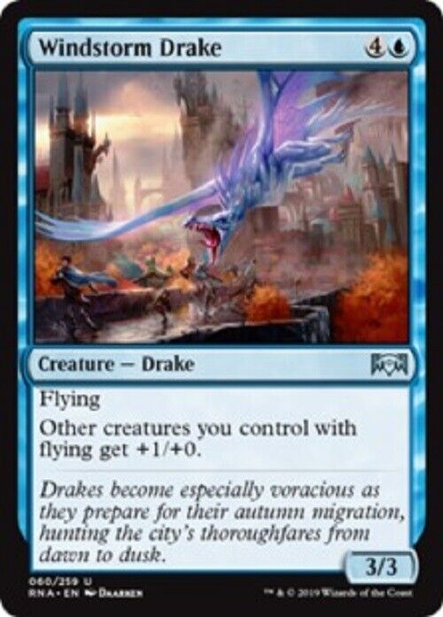 MTG 1x Windstorm Drake Ravnica Allegiance MTG Magic the Gathering card