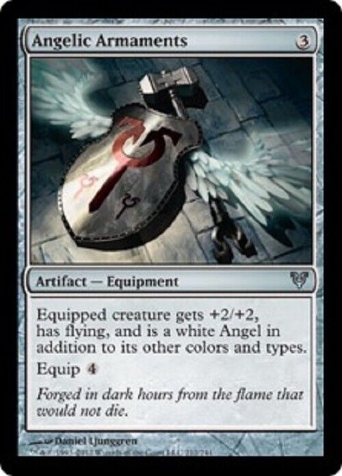 MTG MTG 1x Angelic Armaments Avacyn Restored card Magic The Gathering Commander