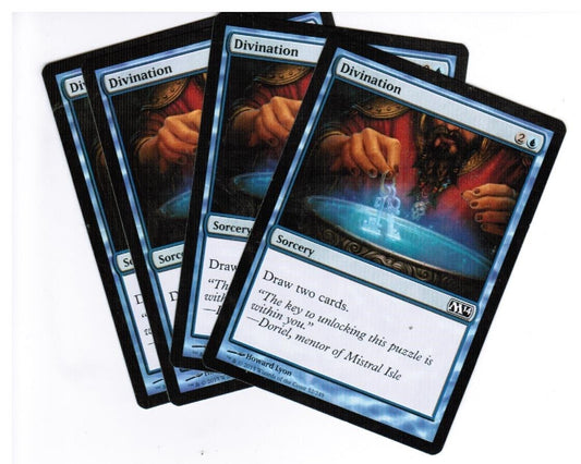 MTG MTG Divination 2014 Core Set (C)  X4 4x Magic the GAthering - Draw Two Cards