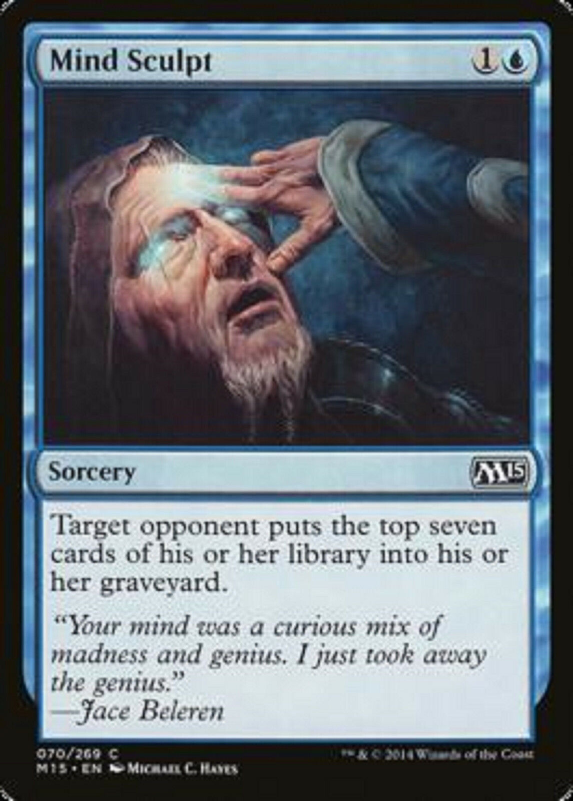 MTG MTG Mind Sculpt Magic 2015 Core Set X4 4x Magic the GAthering card   Omniphustoys