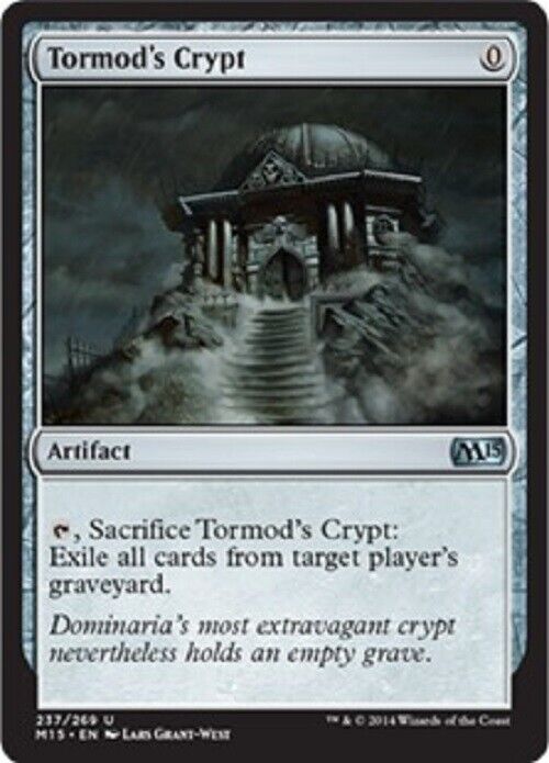 MTG MTG 1x Tormod's Crypt M15 Magic 2015 Core Set card Magic The Gathering