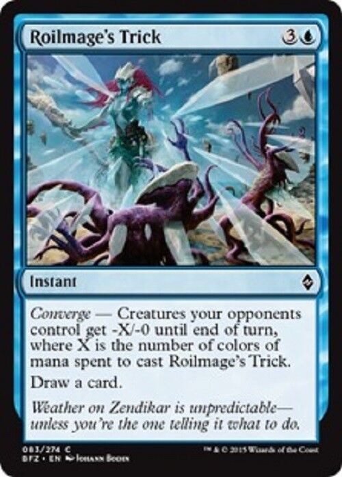 MTG 4x Roilmage's Trick Battle for Zendikar MTG Magic the gathering Blue Cards