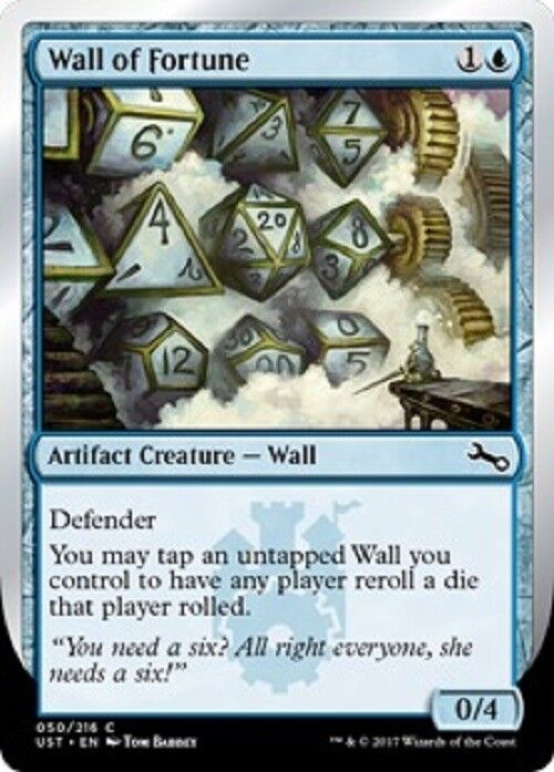 MTG 4x mtg Wall of Fortune Unstable cards Magic the Gathering NM