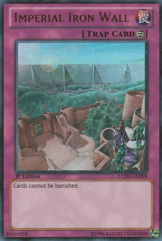 Yugioh Imperial Iron Wall Lcjw-En298 1St Edition Ultra Rare Foil