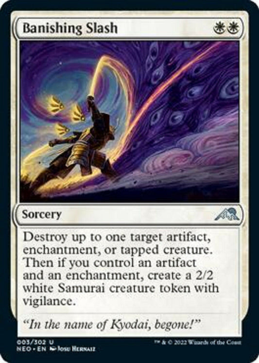 MTG MTG 1x Banishing Slash Kamigawa: Neon Dynasty Magic the Gathering