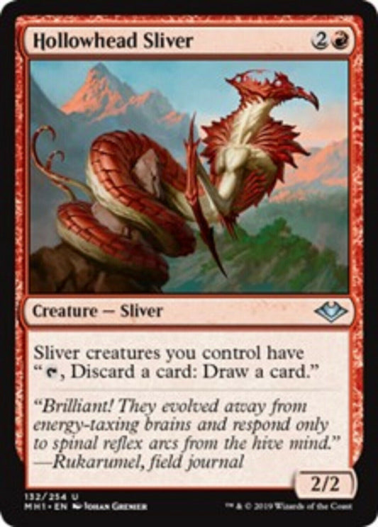 MTG 1x Hollowhead Sliver Modern Horizons Magic the Gathering card MTG