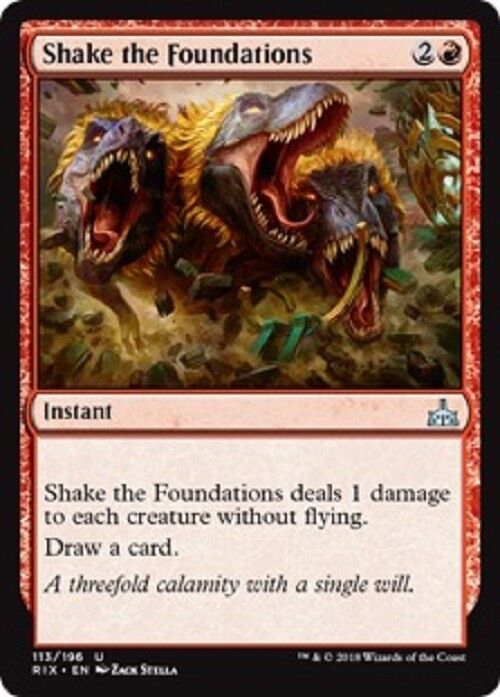 MTG Shake the Foundations Rivals of Ixalan Card MTG Commander Pauper