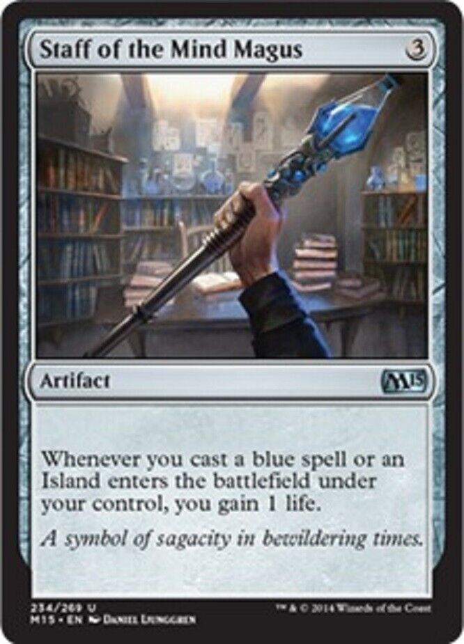 MTG MTG 1x Staff of the Mind Magus Magic 2015 Core Set Magic The Gathering card NM