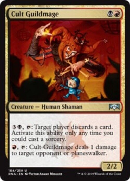 MTG MTG 1x Cult Guildmage Ravnica Allegiance Unplayed NM  Card Pauper