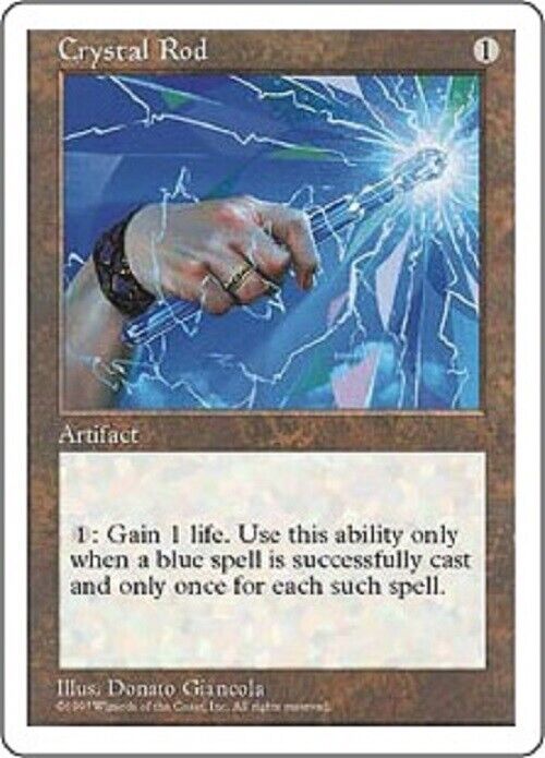 MTG MTG 1x Crystal Rod 5ED Fifth Edition Magic The Gathering commander Pauper