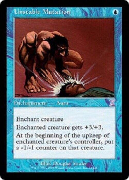 MTG MTG 1x   Unstable Mutation TSB Time Spiral "Timeshifted"Card Magic The Gathering