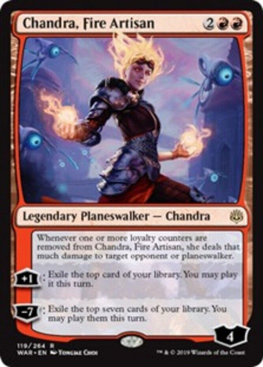 MTG MTG 1x Chandra, Fire Artisan War of the Spark Card Magic The Gathering NM