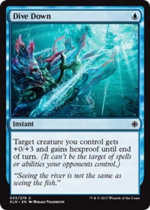 MTG 1x Dive Down Ixalan Unlpayed card NM MTG Magic Pauper standart