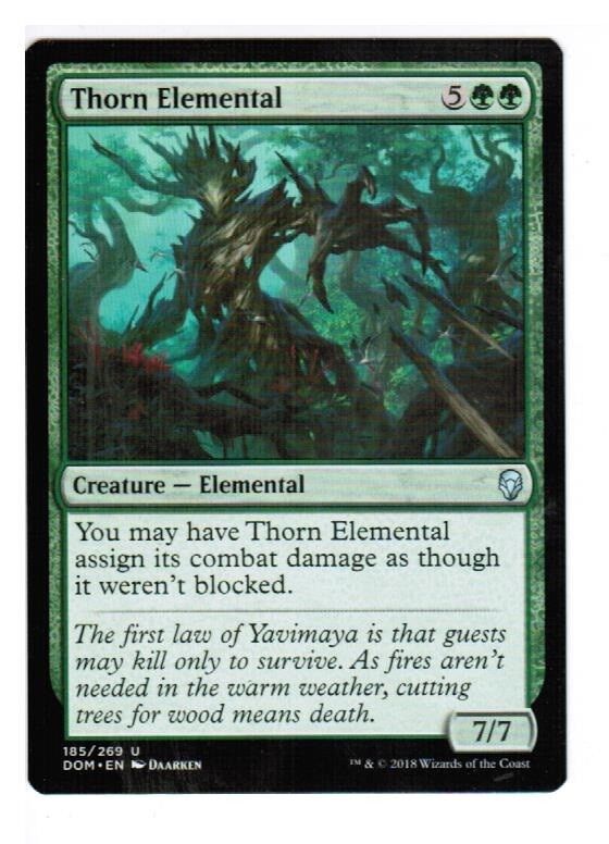 MTG 1x Thorn Elemental Dominaria English Unplayed NM cards Freshpack Pauper