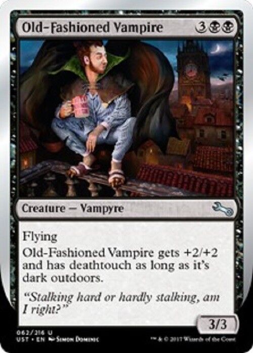 MTG 1x Old-Fashioned Vampire Unstable Card Magic the Gathering MTG