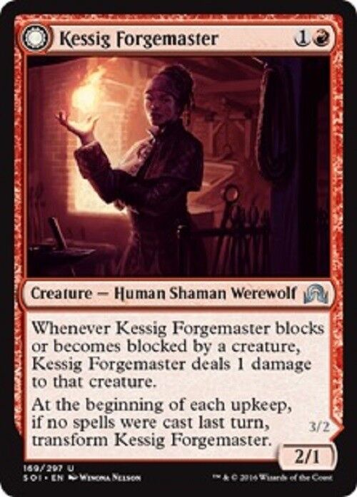 mtg shadows over innistrad cards MTG Kessig Forgemaster Shadows over Innistrad Card Magic the Gathering –  Omniphustoys