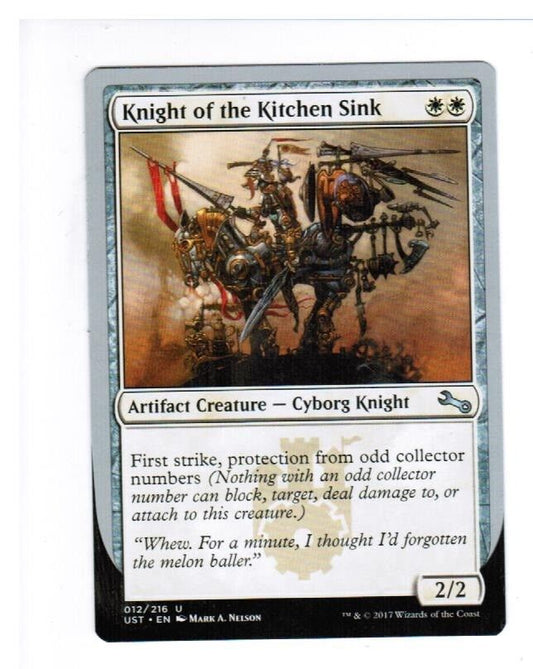 MTG MTG Knight of the Kitchen Sink (B) Unstable NM Magic the GAthering