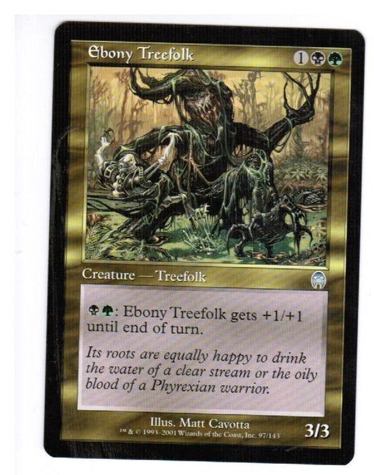 MTG 1x Ebony Treefolk Apocalypse MTG NM Rare Card Magic the Gathering