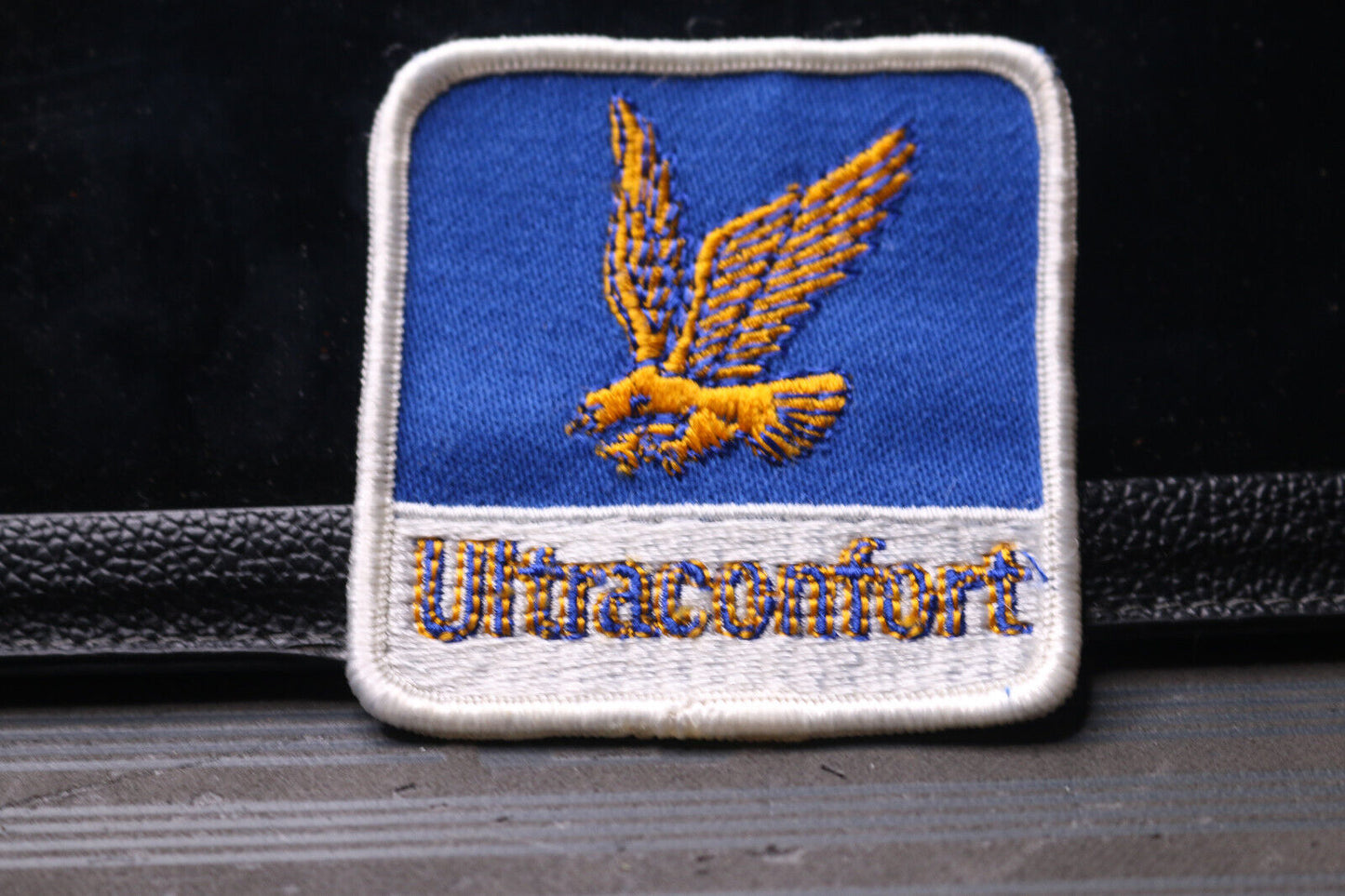 Vtg Ultramar - Vintage Ultraconfort Racing Gas Oil Essence Racing Patch Patch