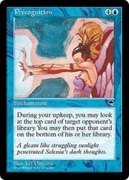 MTG 1x  Precognition Tempest  card MTG Magic the Gathering