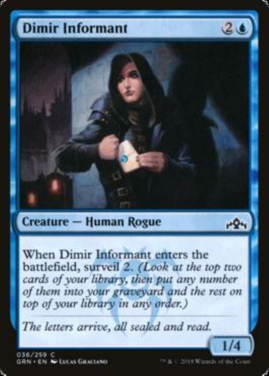 MTG MTG 1x Dimir Informant Foil Guilds of Ravnica Card Magic The Gathering